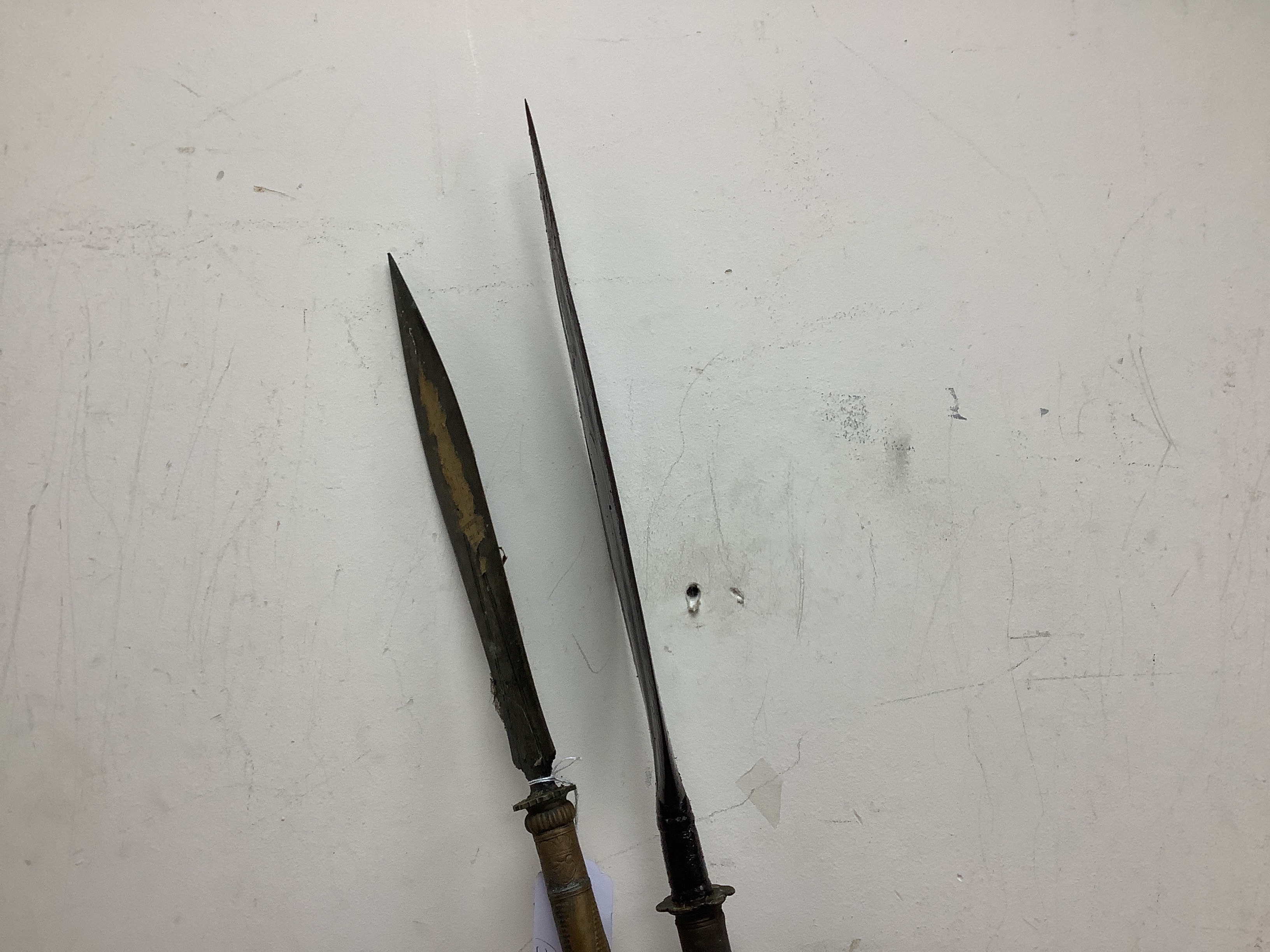 Two antique tribal spears.